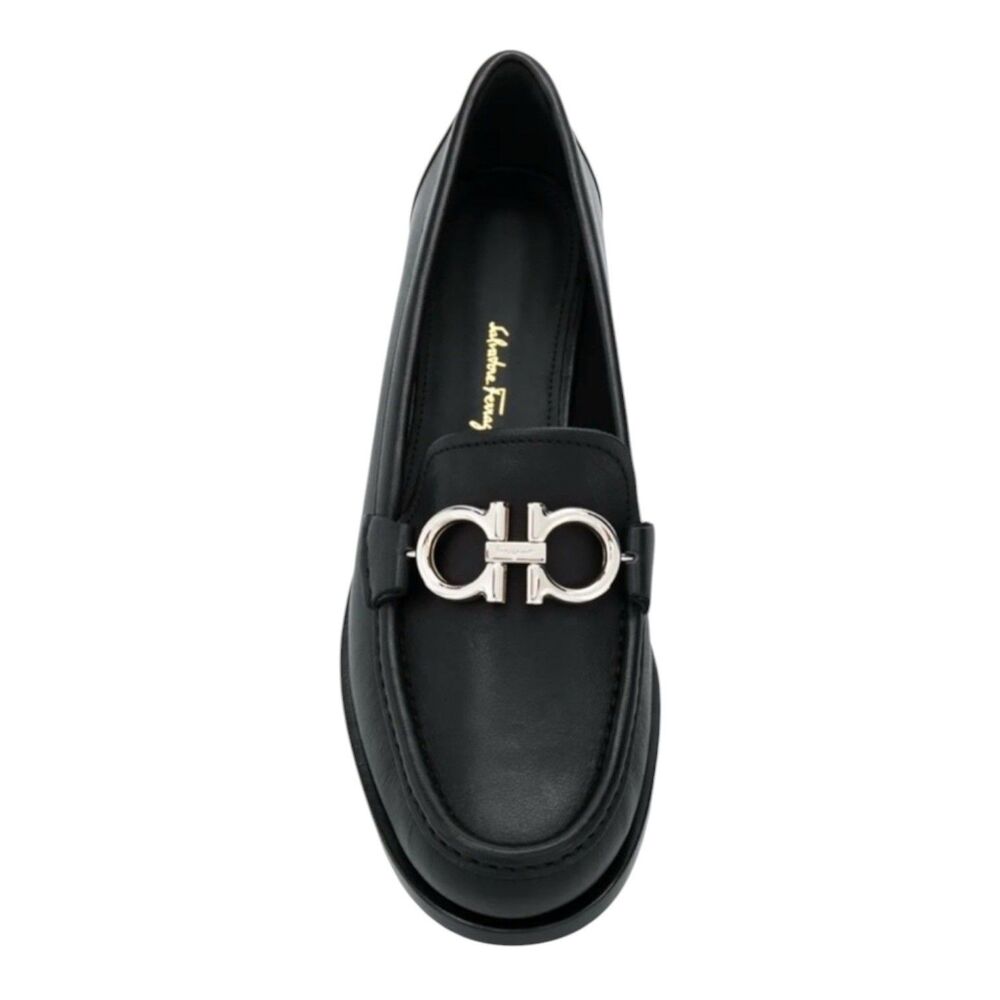 Salvatore Ferragamo Rolo Moccasin Loafers Reversible Gancini Buckle Size 7.5C - Picture 1 of 12